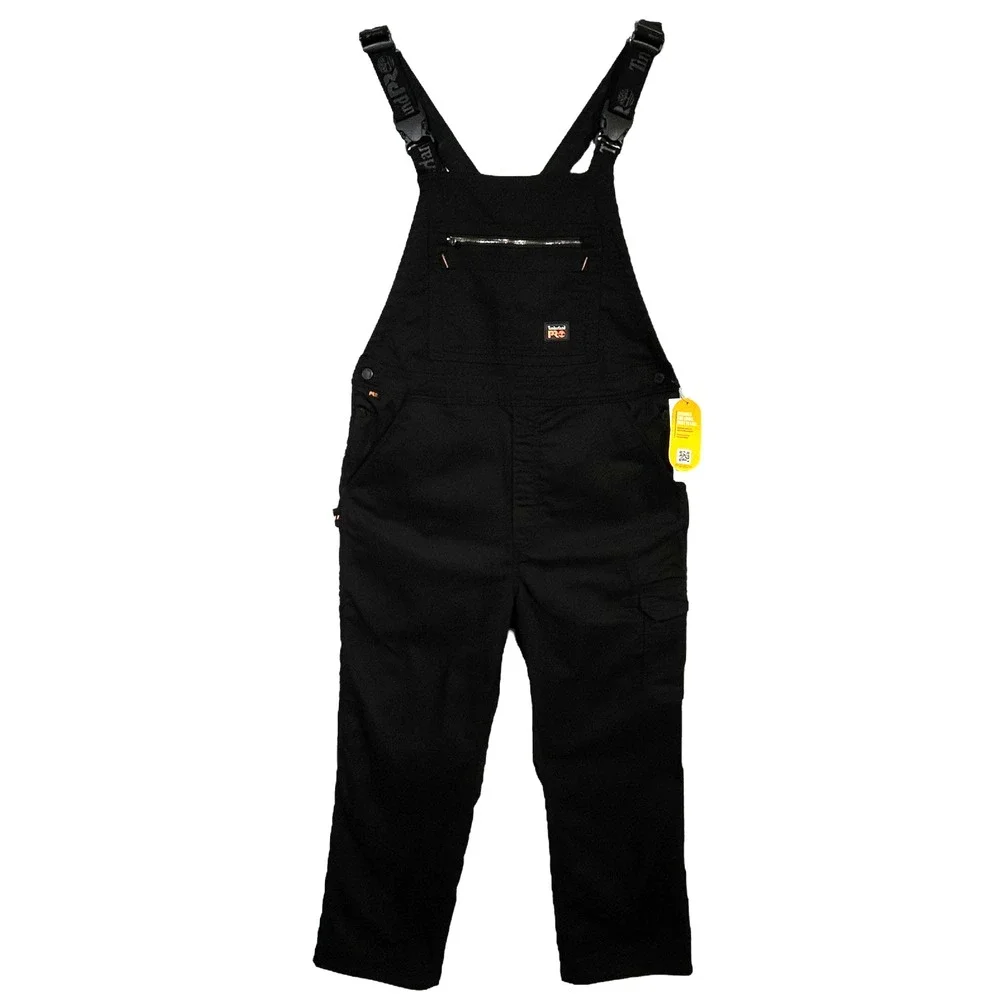Timberland PRO Men's Ironhide Flex Bib Overalls Size XL (45X30") Black Workwear - Picture 1 of 12